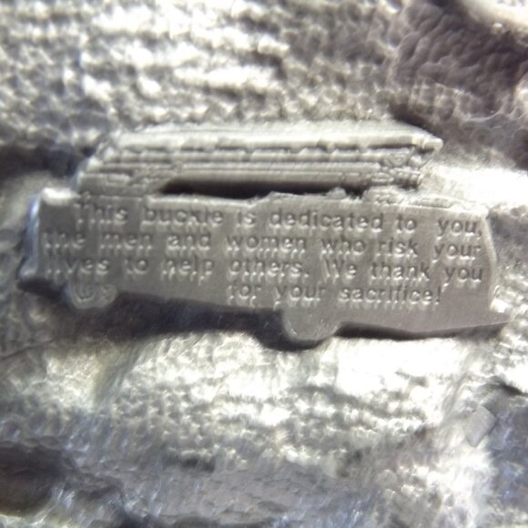 Vintage Fire Fighter Belt Buckle, 1989 - Picture 7 of 10